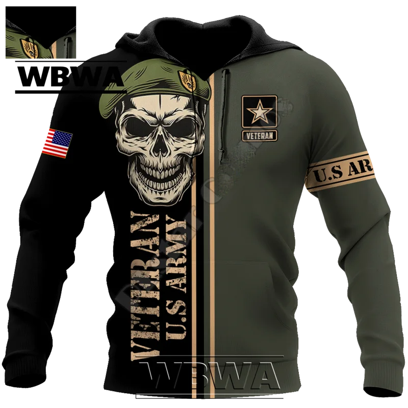 WBWA-Pull camouflage de soldat imbibé de l'armée militaire vétéran pour hommes et femmes, survêtement à la mode, sweats à capuche décontractés, impression 3D, automne, nouveau, 2023 WBWA-Pull camouflage de soldat imbibé de l'armée militaire vétéran pour hommes et femmes, survêtement à la mode, sweats à capuche décontractés, impression 3D, automne, nouveau, 2023