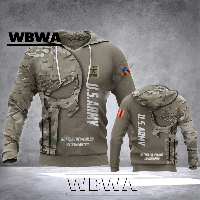 WBWA-Pull camouflage de soldat imbibé de l'armée militaire vétéran pour hommes et femmes, survêtement à la mode, sweats à capuche décontractés, impression 3D, automne, nouveau, 2023 WBWA-Pull camouflage de soldat imbibé de l'armée militaire vétéran pour hommes et femmes, survêtement à la mode, sweats à capuche décontractés, impression 3D, automne, nouveau, 2023