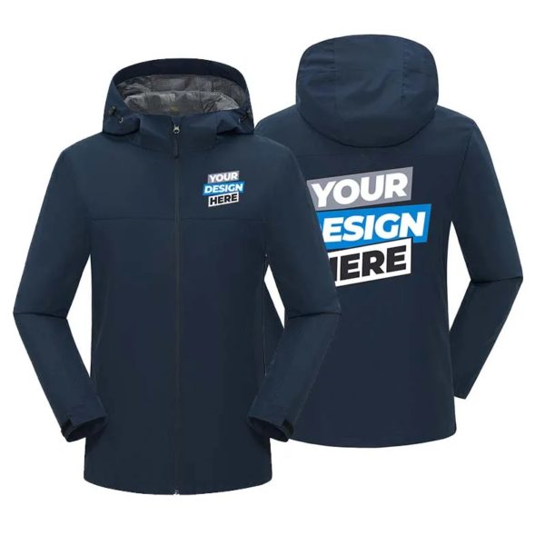 Vestes militaires légères et fines avec logo personnalisé pour hommes, manteau de pilote imperméable, sweat à capuche, vêtements de l'armée de chasse – Image 2