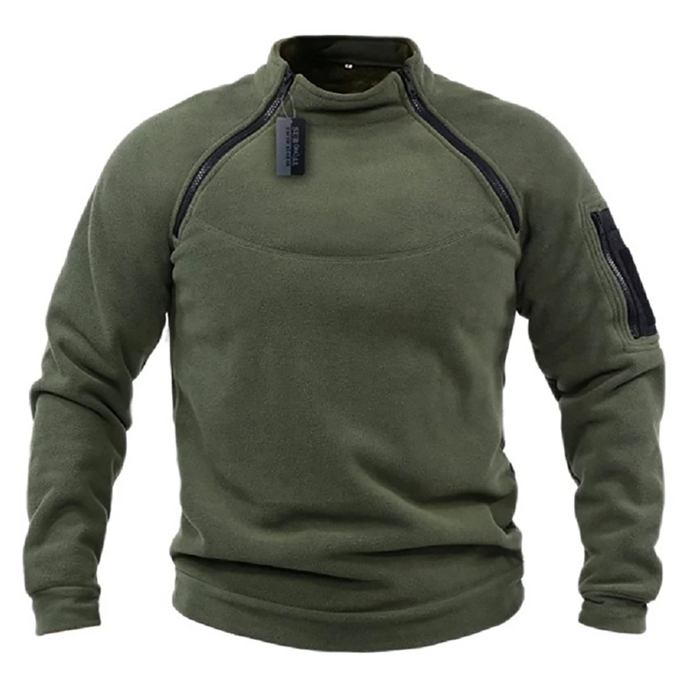 Polar Smile Hoodies pour hommes, vestes d'extérieur, coupe-vent, chaud, fermetures à glissière latérales, pull thermique, manteau de randonnée, pull militaire, haut Polar Smile Hoodies pour hommes, vestes d'extérieur, coupe-vent, chaud, fermetures à glissière latérales, pull thermique, manteau de randonnée, pull militaire, haut