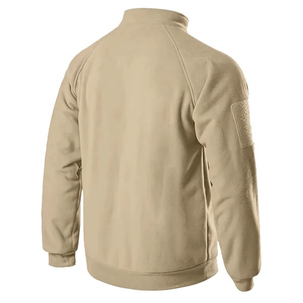 Sweat-shirt militaire décontracté pour hommes, pull Dullover, veste Smile, col montant, solide, pull document, vêtements coupe-vent – Image 4