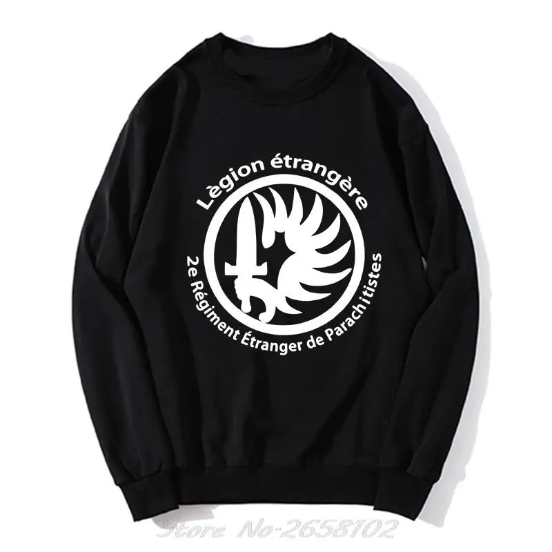 Sweat à capuche de l'armée de guerre des forces spéciales de la légion étrangère française pour hommes, sweat-shirt à col rond unisexe, pull Harajuku Streetwear, nouveau
