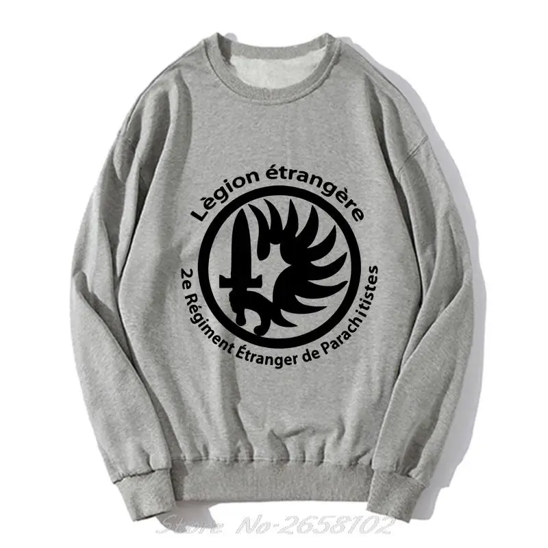Sweat à capuche de l'armée de guerre des forces spéciales de la légion étrangère française pour hommes, sweat-shirt à col rond unisexe, pull Harajuku Streetwear, nouveau