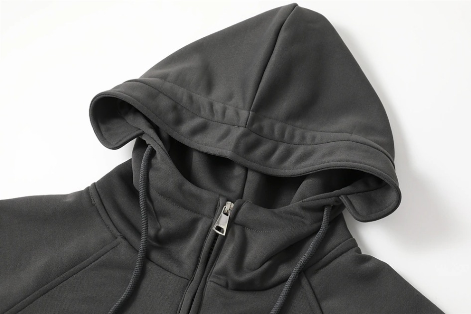 Veste à Capuche Homme, Demi-Fermeture Éclair, Solide, Chaud, Sourire, Militaire, PVD, Multi Poches, Optique, Extérieur, Polaire