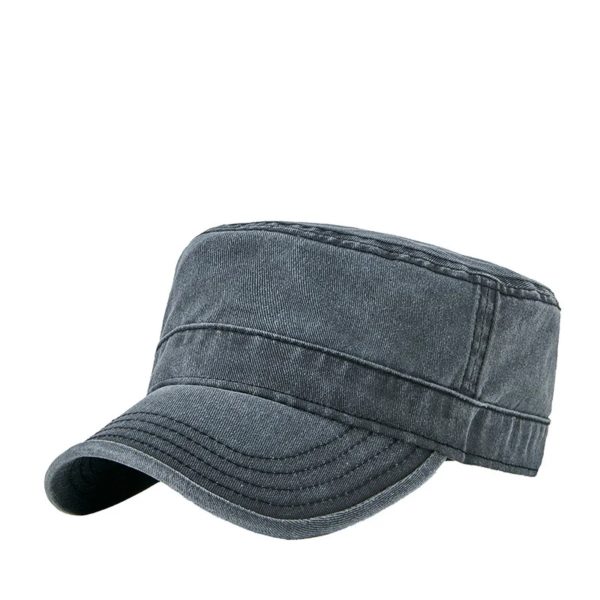 Chapeau de loisirs en pur coton pour homme et femme, casquette de soleil, style militaire, disponible en grande taille, 55-59cm, 60-65cm, collection printemps été 2023 – Image 4