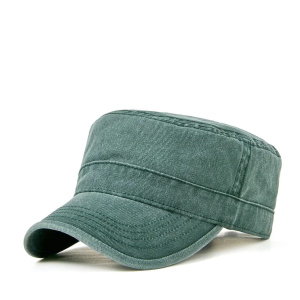 Chapeau de loisirs en pur coton pour homme et femme, casquette de soleil, style militaire, disponible en grande taille, 55-59cm, 60-65cm, collection printemps été 2023 – Image 3