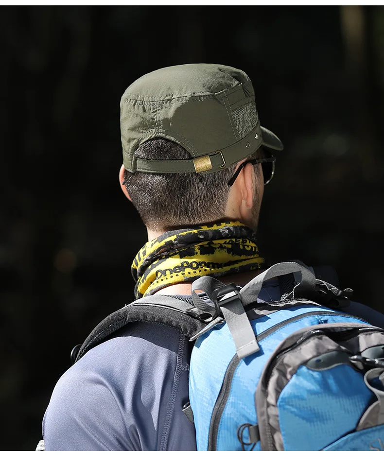 Casquette Militaire à Visière pour Homme, Chapeau de Camionneur, Réglable, Solide, Protection Solaire, Collection Printemps Été