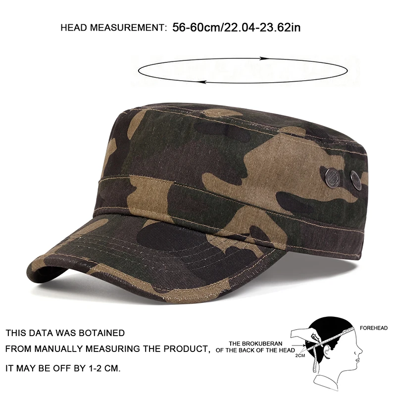 CamSolomon-Casquettes de baseball plates unisexes, chapeaux de marin, série Pores, printemps, automne, hommes, capitaine militaire
