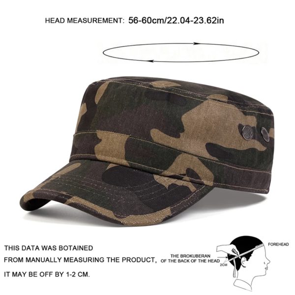 CamSolomon-Casquettes de baseball plates unisexes, chapeaux de marin, série Pores, printemps, automne, hommes, capitaine militaire – Image 6