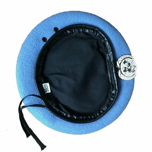 Casquette des forces de maintien de la paix des Nations Unies, chapeau militaire avec badge de l'ONU, épingle en métal – Image 3
