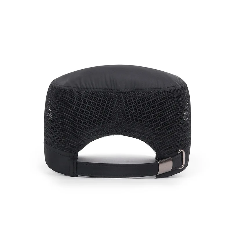 Casquette militaire plate pour hommes, chapeau d'opérabilité pour hommes, pare-soleil extérieur, chapeau en maille, printemps, été