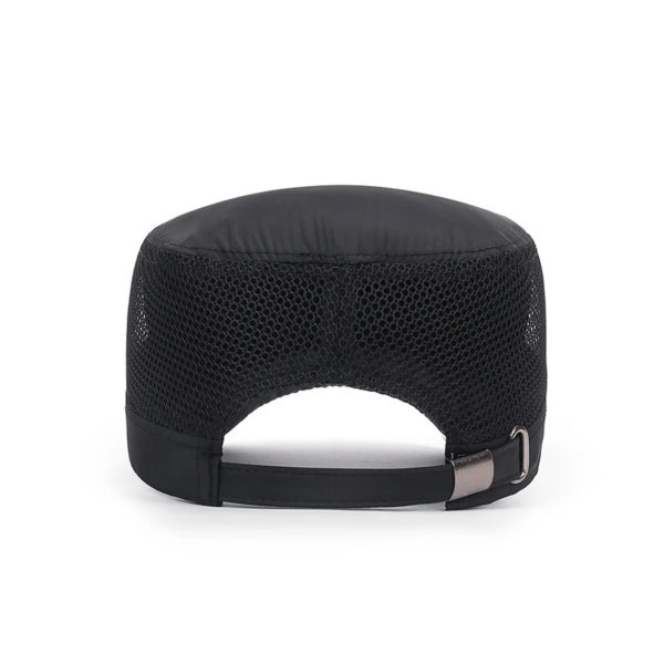 Casquette militaire plate pour hommes, chapeau d'opérabilité pour hommes, pare-soleil extérieur, chapeau en maille, printemps, été – Image 2