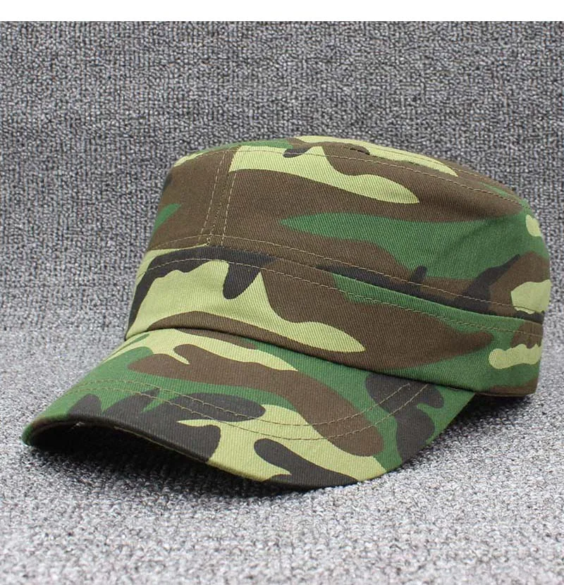Chapeau militaire vintage classique pour hommes et femmes, casquette plate réglable, marque solide, mode adulte, été, automne, Z12X04