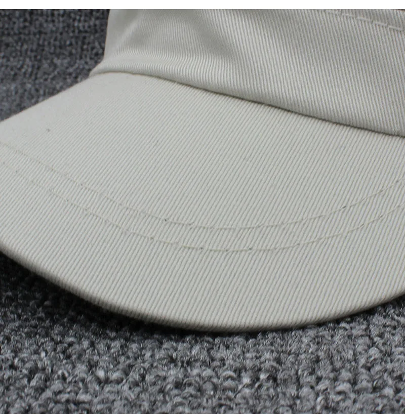 Chapeau militaire vintage classique pour hommes et femmes, casquette plate réglable, marque solide, mode adulte, été, automne, Z12X04