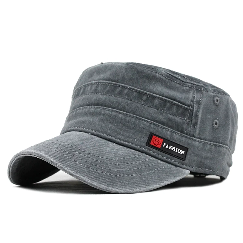 Casquette et chapeau déFlexpour hommes, marque classique, vintage, plat, ajustable, casquette ThUNICEF, chapeaux militaires d'été pour hommes, pêche
