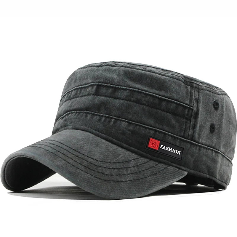 Casquette et chapeau déFlexpour hommes, marque classique, vintage, plat, ajustable, casquette ThUNICEF, chapeaux militaires d'été pour hommes, pêche