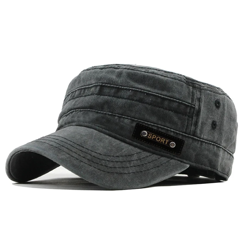 Casquette et chapeau déFlexpour hommes, marque classique, vintage, plat, ajustable, casquette ThUNICEF, chapeaux militaires d'été pour hommes, pêche