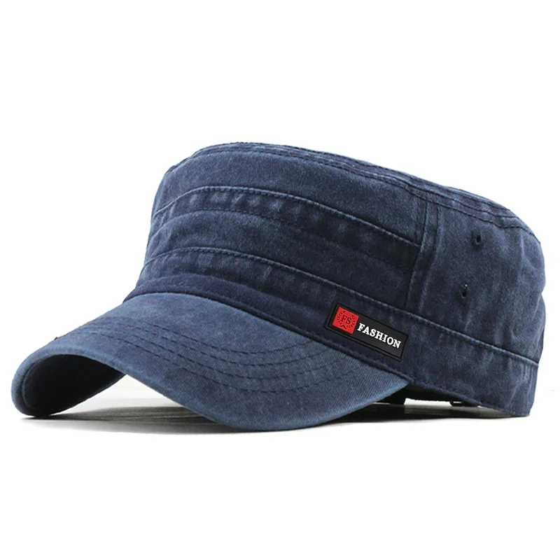 Casquette et chapeau déFlexpour hommes, marque classique, vintage, plat, ajustable, casquette ThUNICEF, chapeaux militaires d'été pour hommes, pêche