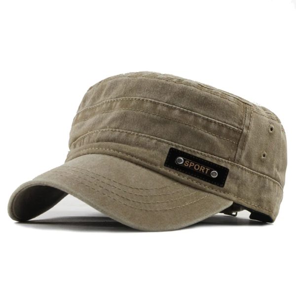 Casquette et chapeau déFlexpour hommes, marque classique, vintage, plat, ajustable, casquette ThUNICEF, chapeaux militaires d'été pour hommes, pêche – Image 3