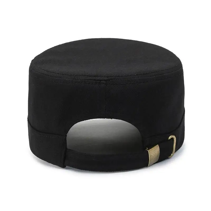 Casquette militaire en coton délavé pour hommes et femmes, chapeau de cadet de protection solaire d'été, casquettes plates réglables, chapeaux de l'armée de fraises, casquette Sophia, mode
