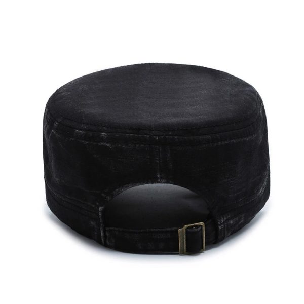 Chapeaux militaires en coton lavé pour hommes et femmes, casquettes Cambat de style cadet, casquette plate réglable, chapeau de soleil printemps et été, nouveau, 2023 – Image 5
