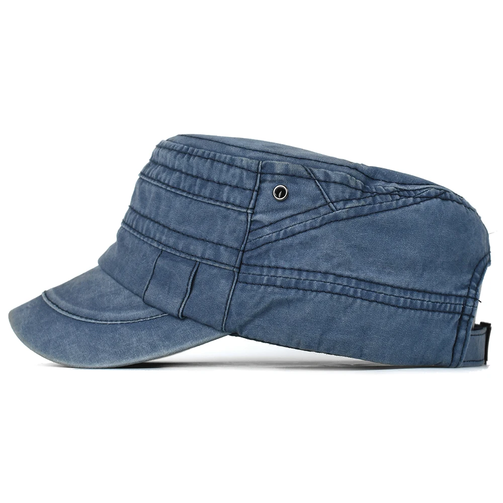 Casquette militaire réglable en coton délavé, décontractée, Design Unique, Vintage, quatre saisons