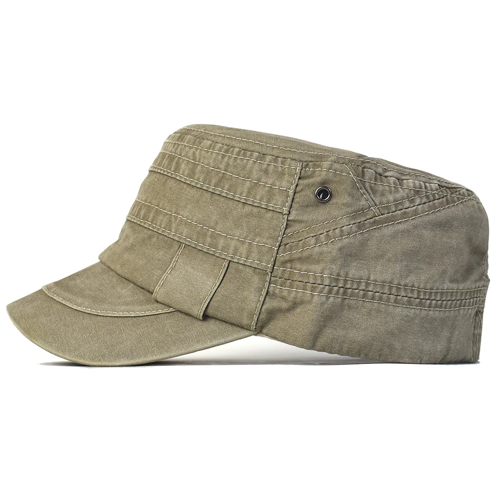 Casquette militaire réglable en coton délavé, décontractée, Design Unique, Vintage, quatre saisons