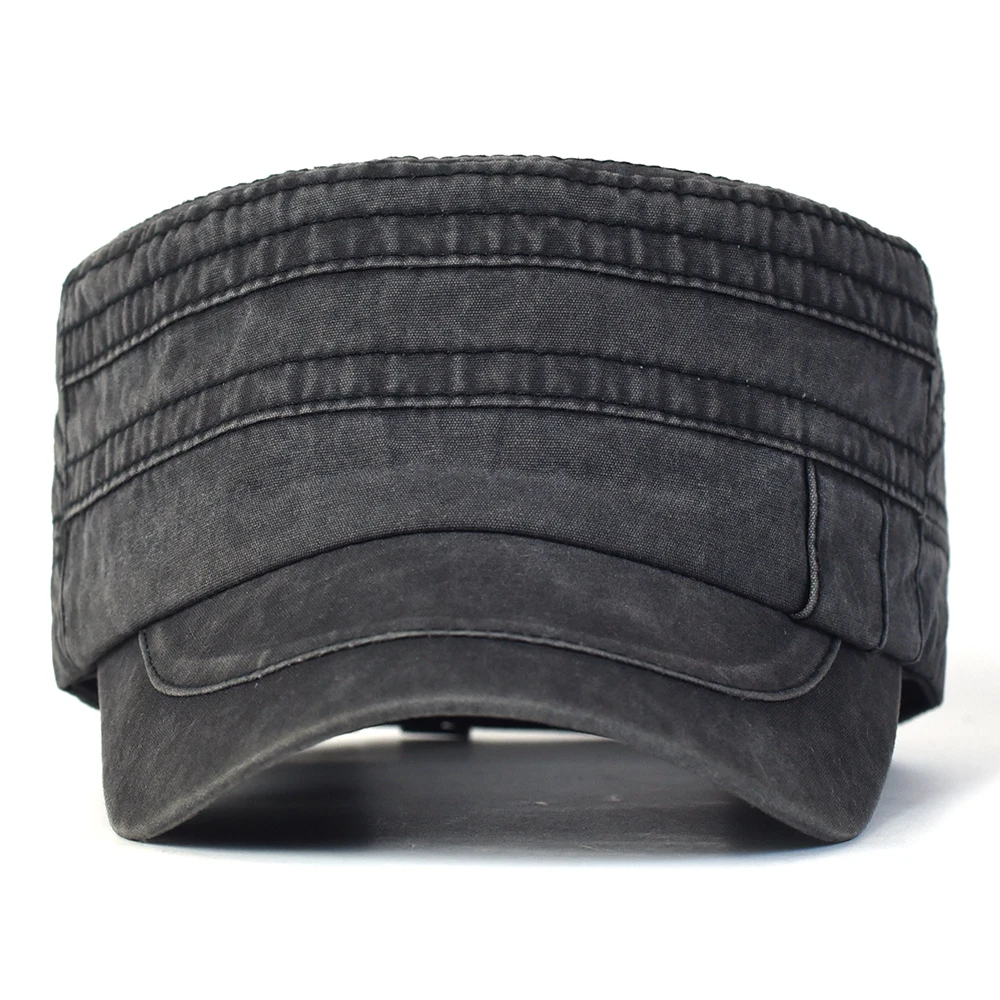 Casquette militaire réglable en coton délavé, décontractée, Design Unique, Vintage, quatre saisons