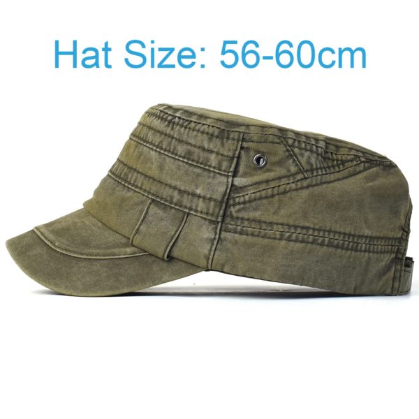 Casquette militaire réglable en coton délavé, décontractée, Design Unique, Vintage, quatre saisons – Image 2