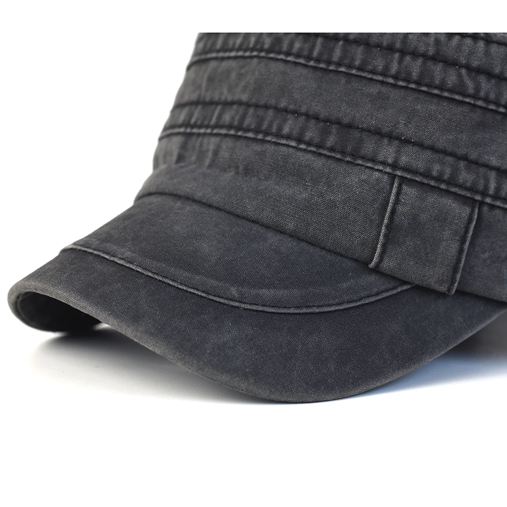 Casquette militaire réglable en coton délavé, décontractée, Design Unique, Vintage, quatre saisons