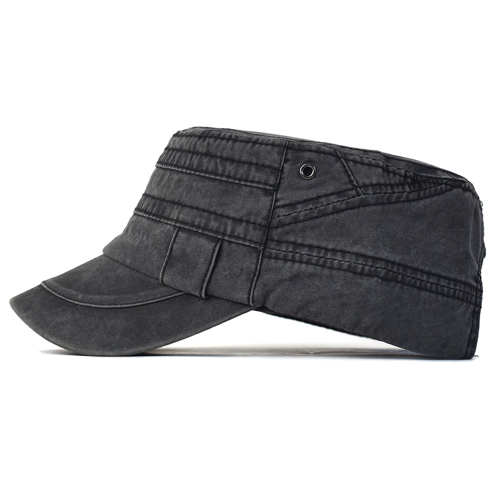 Casquette militaire réglable en coton délavé, décontractée, Design Unique, Vintage, quatre saisons