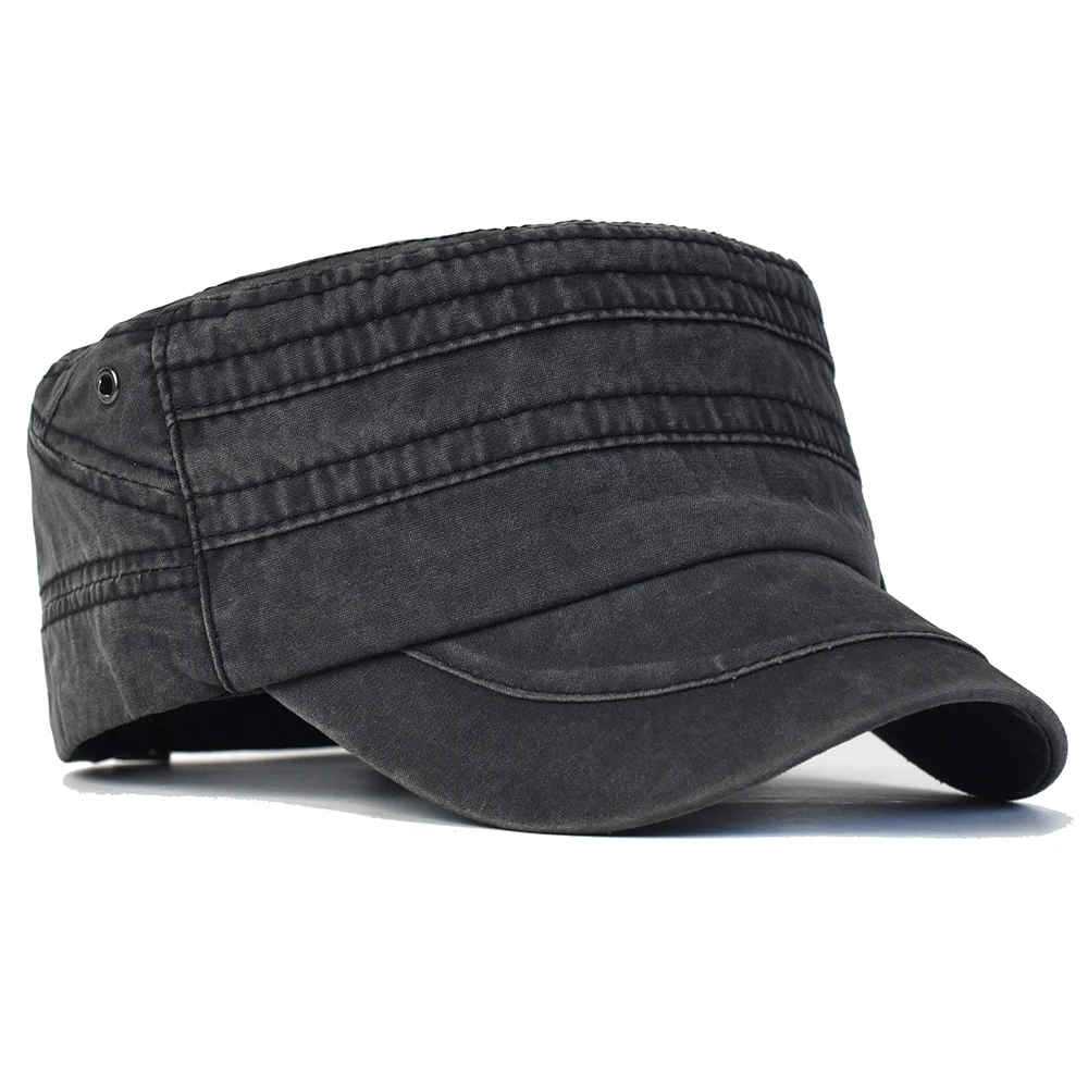 Casquette militaire réglable en coton délavé, décontractée, Design Unique, Vintage, quatre saisons
