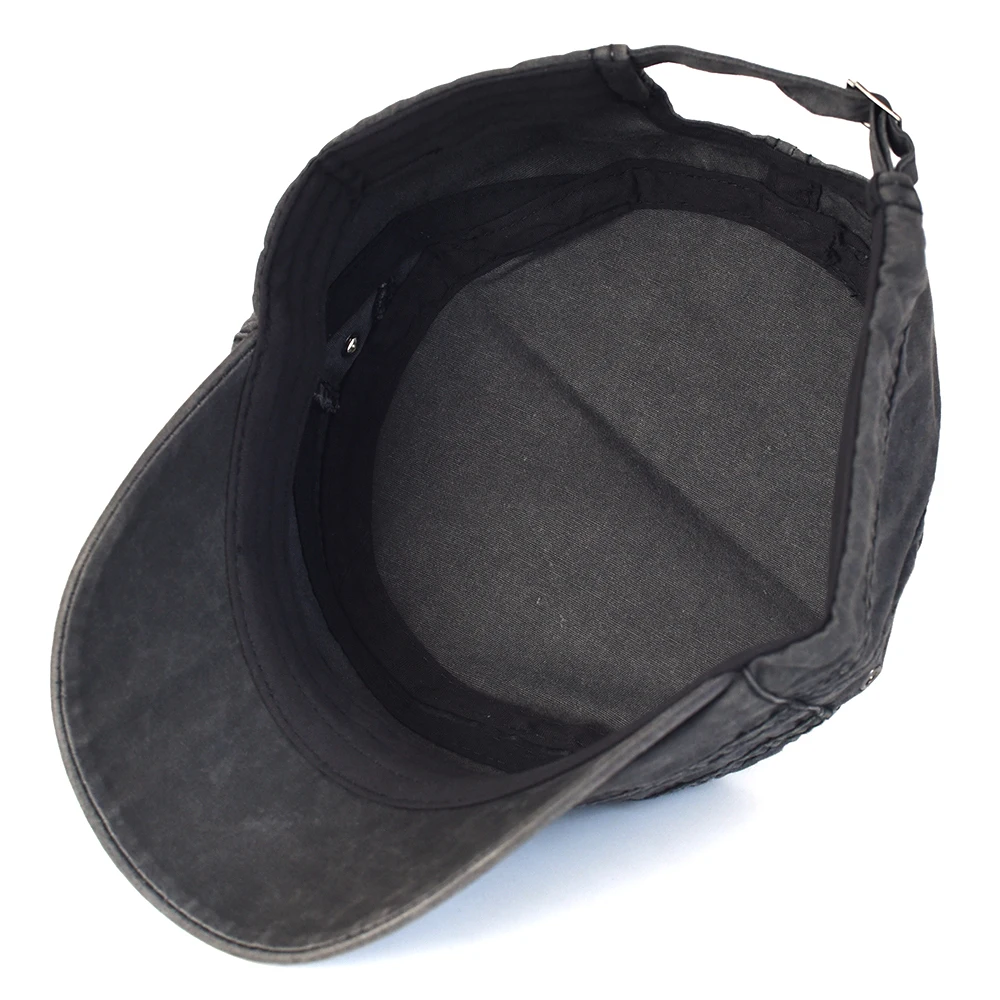 Casquette militaire réglable en coton délavé, décontractée, Design Unique, Vintage, quatre saisons