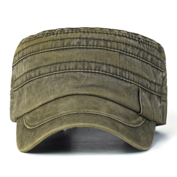 Casquette militaire réglable en coton délavé, décontractée, Design Unique, Vintage, quatre saisons – Image 6