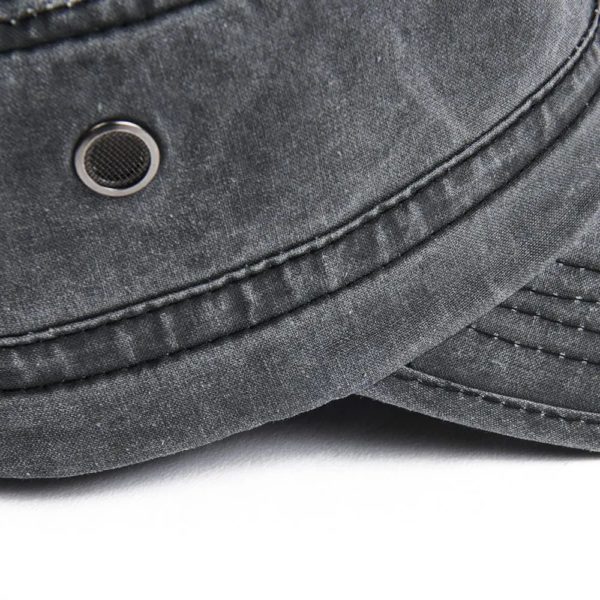 VOBOOM-Casquette Militaire pour Homme, en Coton Délavé, Couleur Unie, Ajustable, Casquettes de l'Armée Plates, Allemandes, 100%, Printemps, Été, 162 – Image 6