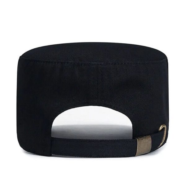 Casquette de baseball unisexe en coton pour hommes, chapeau de l'armée, chapeau de cadet militaire, respirant, saut, pêche, plat, réglable – Image 3