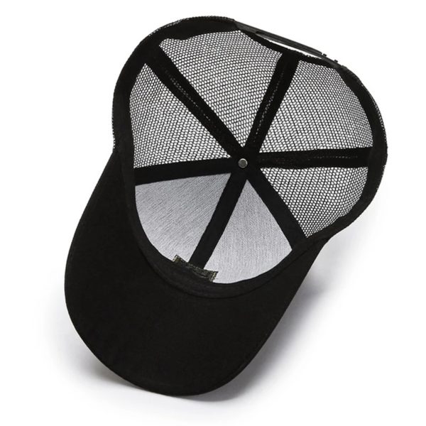 Chapeau de soleil en maille respirante avec lettre brodée pour hommes, casquette CamSolomon, visière, cool, sports de plein air, visière, protection UV, été – Image 6