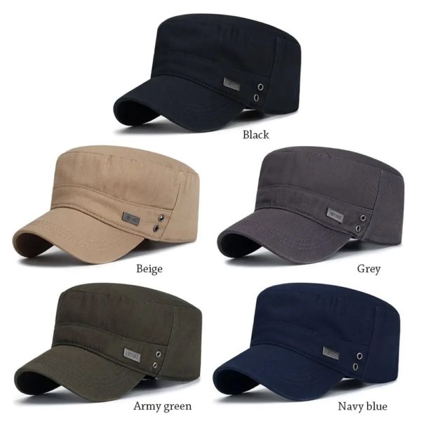 Casquette de Baseball en Coton pour Homme, Chapeau Respirant, pio, Réglable, Unisexe, Armée, Cadet – Image 6