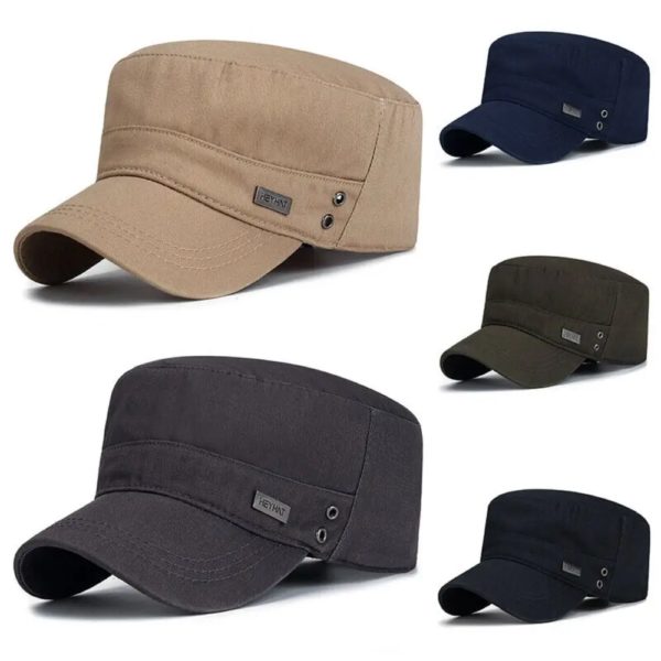 Casquette de Baseball en Coton pour Homme, Chapeau Respirant, pio, Réglable, Unisexe, Armée, Cadet – Image 3