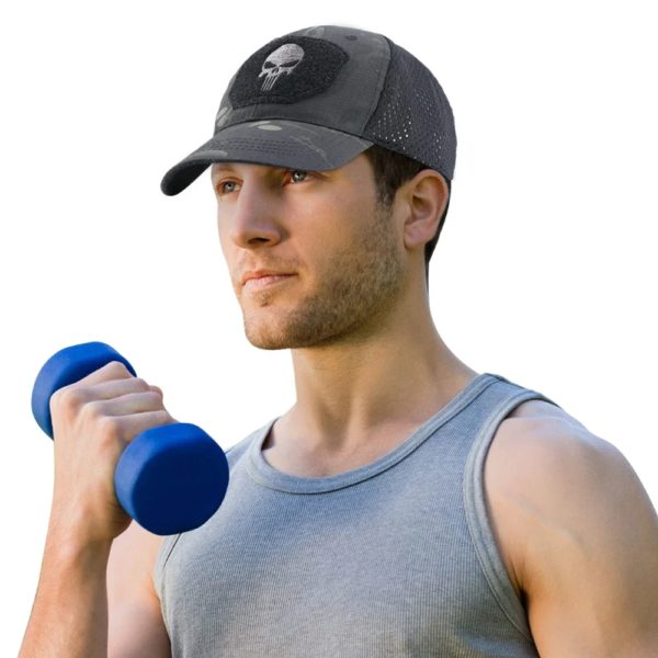 DulSkull-Casquette de Baseball CamSolomon pour Homme, Chapeau de Camionneur Respirant, Ajustable, pour l'Été – Image 3