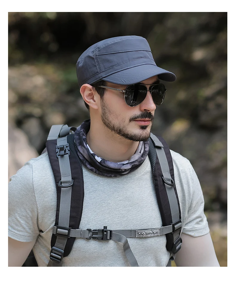 Chapeau militaire Sports de plein air pour hommes Casquettes à visière Adjustable55-60cm d'été Document solide Chapeaux de camionneur Protection solaire de printemps Casquette solaire Chapeau militaire Sports de plein air pour hommes Casquettes à visière Adjustable55-60cm d'été Document solide Chapeaux de camionneur Protection solaire de printemps Casquette solaire