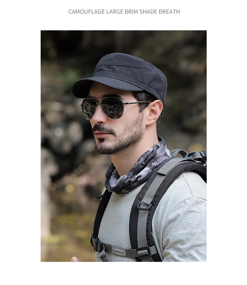 Chapeau militaire Sports de plein air pour hommes Casquettes à visière Adjustable55-60cm d'été Document solide Chapeaux de camionneur Protection solaire de printemps Casquette solaire Chapeau militaire Sports de plein air pour hommes Casquettes à visière Adjustable55-60cm d'été Document solide Chapeaux de camionneur Protection solaire de printemps Casquette solaire