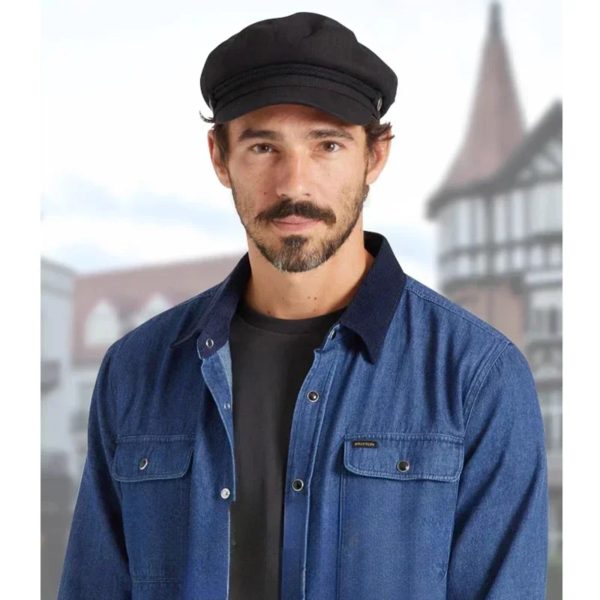 Chapeau Militaire en Coton Rétro pour Homme, Casquette Marine Unisexe, Haut pio, Marin, Capitaine, Noir, Bateau, Mode, Automne, Grande Taille, 62cm – Image 2