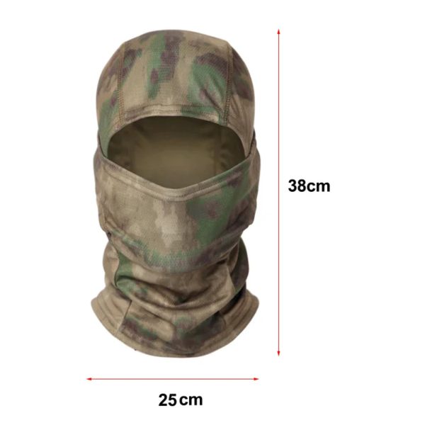 Casquettes de baseball pour l'été Snapback Sun chapeaux Camouflage extérieur Cagoule demi masque de Ski – Image 4