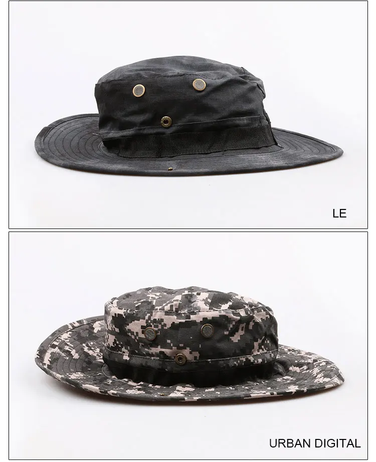 CAMSOsimplifié-Chapeau d'extérieur E27 Boonie, épais, pour chasse, randonnée, escalade, camping, AF056
