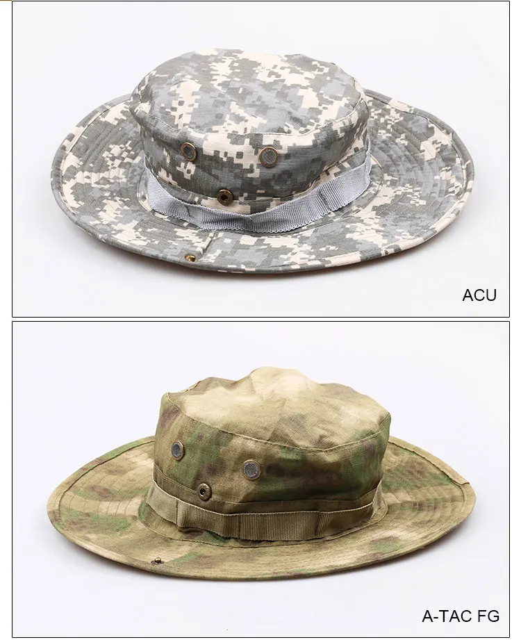 CAMSOsimplifié-Chapeau d'extérieur E27 Boonie, épais, pour chasse, randonnée, escalade, camping, AF056