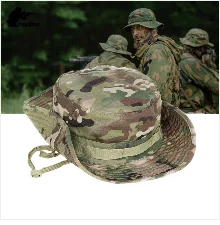 CAMSOsimplifié-Chapeau d'extérieur E27 Boonie, épais, pour chasse, randonnée, escalade, camping, AF056