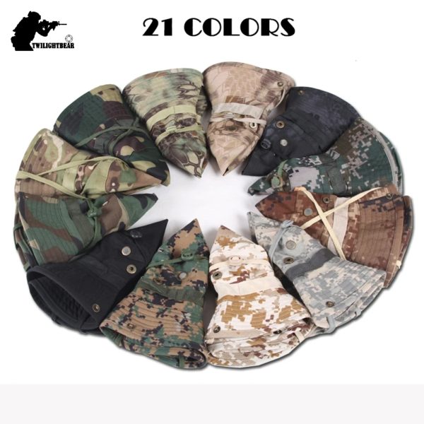 CAMSOsimplifié-Chapeau d'extérieur E27 Boonie, épais, pour chasse, randonnée, escalade, camping, AF056 – Image 2