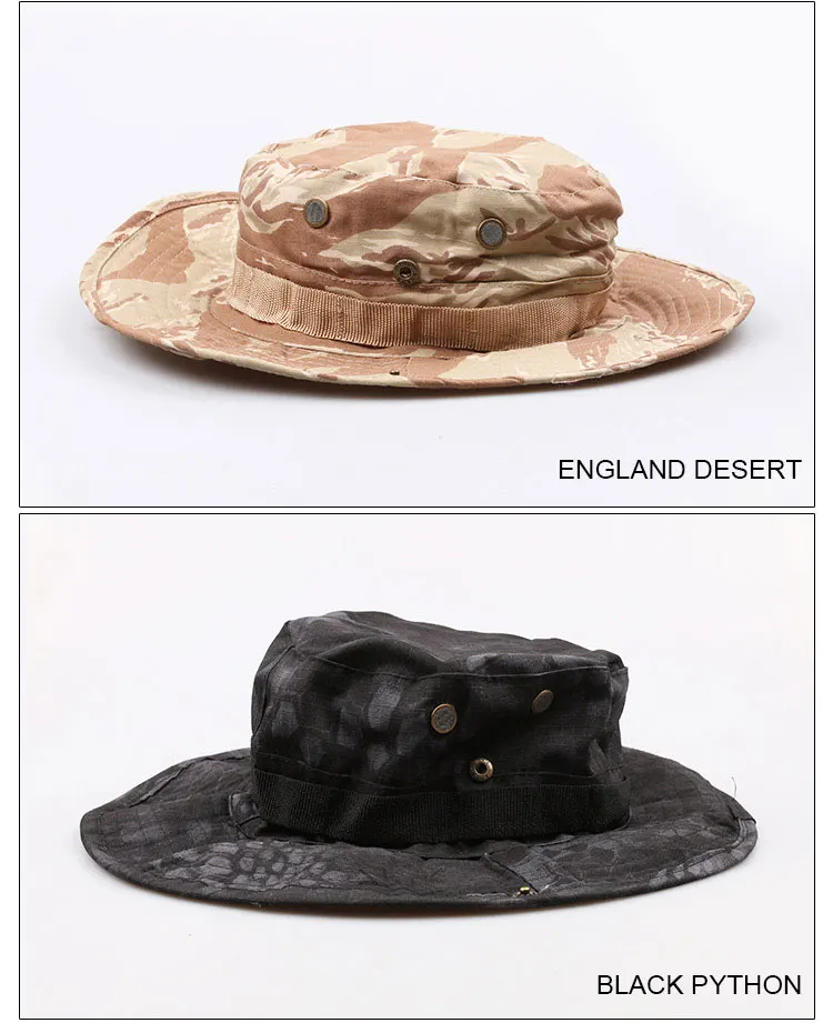 CAMSOsimplifié-Chapeau d'extérieur E27 Boonie, épais, pour chasse, randonnée, escalade, camping, AF056