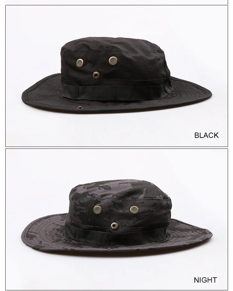 CAMSOsimplifié-Chapeau d'extérieur E27 Boonie, épais, pour chasse, randonnée, escalade, camping, AF056